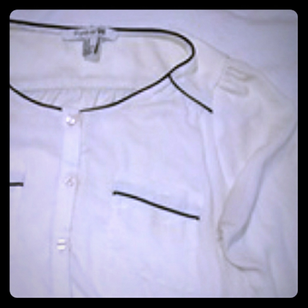 100% Cream Polyester blouse from Forever 21
